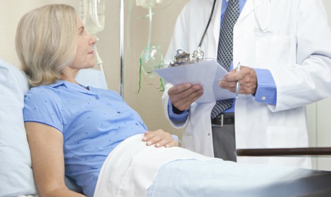 пациентка с раком яичников в палате